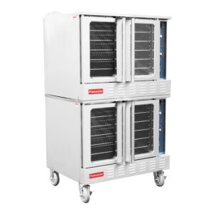 Flamaster FLM-COG-2 38″ Double Deck Gas Convection Oven, NG/LPG, 10 Racks, 108,000 BTU