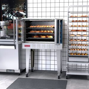Flamaster FLM-COG 38″ Single Deck Gas Convection Oven, NG/LPG, 5 Racks, 54,000 BTU