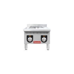 Flamaster FLM-EHP15 15″ Commercial Electric Hot Plate – 2 Burners, 208V, 1 Phase