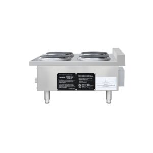 Flamaster FLM-EHP24 24″ Commercial Electric Hot Plate – 4 Burners, 208V, 3 Phase