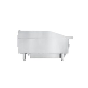 Flamaster FLM-G12-M 12″ Countertop Griddle with Manual Control, NG/LPG, 30,000 BTU, 1 Burner