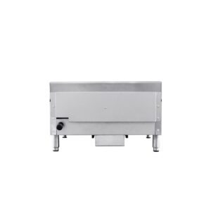 Flamaster FLM-G24-M 24″ Countertop Griddle with Manual Control, NG/LPG, 60,000 BTU, 2 Burners