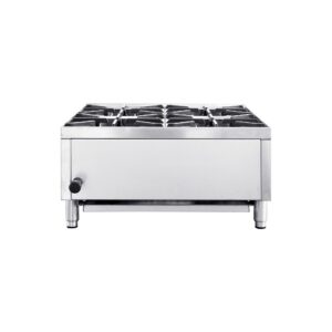 Flamaster FLM-HP24-M 24″ Countertop Gas Hot Plate, NG/LPG, 100,000 BTU, 4 Burners