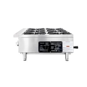 Flamaster FLM-HP36-M 36″ Countertop Gas Hot Plate, NG/LPG, 150,000 BTU, 6 Burners