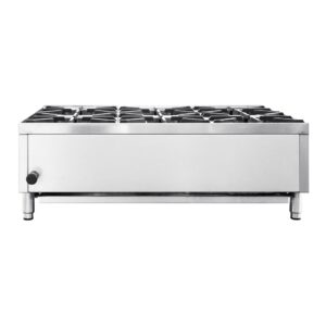 Flamaster FLM-HP36-M 36″ Countertop Gas Hot Plate, NG/LPG, 150,000 BTU, 6 Burners