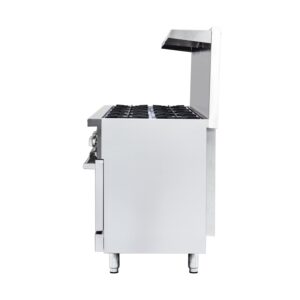 Flamaster FLM-R60 60” NG/LPG Commercial Gas Range, 10 Open Burners, 2 Standard Ovens, 366,000 BTU