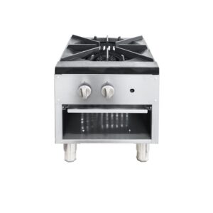 Flamaster FLM-SP-1 18” NG/LPG Stock Pot Range, 1 Three Ring Burner, 80,000 BTU