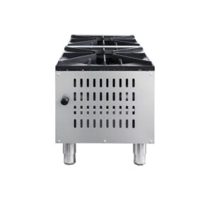 Flamaster FLM-SP-2 18” NG/LPG Stock Pot Range, 2 Three Ring Burners, 160,000 BTU