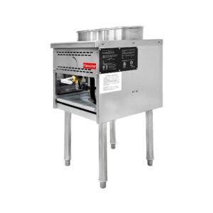 Flamaster FLM-WOK16-LP 17 1/2” Wok Range with 16” Ring, Liquid Propane, 125,000 BTU