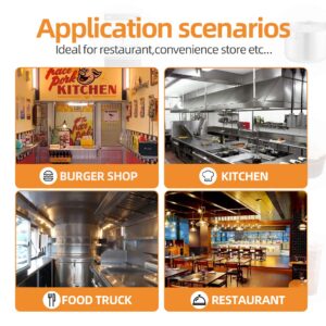 Flamaster FLM-F5-NG 21″ Natural Gas Floor Fryer, 75-80 lb, 5 Tubes, 150,000 BTU