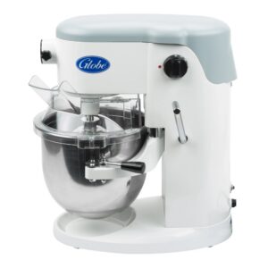 Globe SP05 5 Qt. Bowl Lift Countertop Mixer with Guard & Standard Accessories