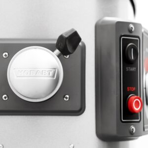 Hobart HL400 Legacy+ 40 Qt. Planetary Floor Mixer with Guard & Standard Accessories – 240V, 3 Phase, 1 1/2 HP