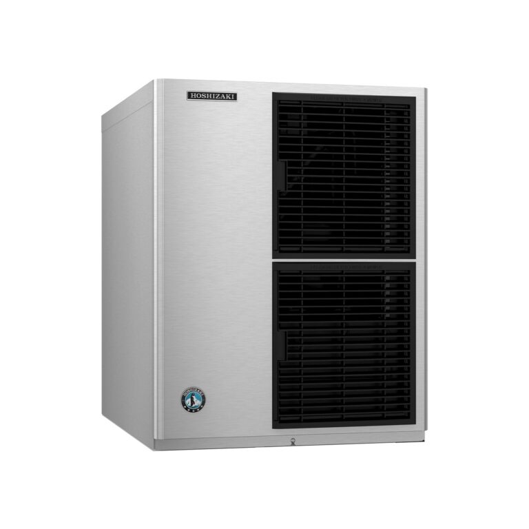 Hoshizaki KM-520MAJ Línea delgada 22" Tanque de acero inoxidable para máquina de hielo de cubos cimera con refrigeración por aire con tanque de acero inoxidable para almacenamiento de hielo - 556 lb. Por día, 300 lb. Almacenamiento