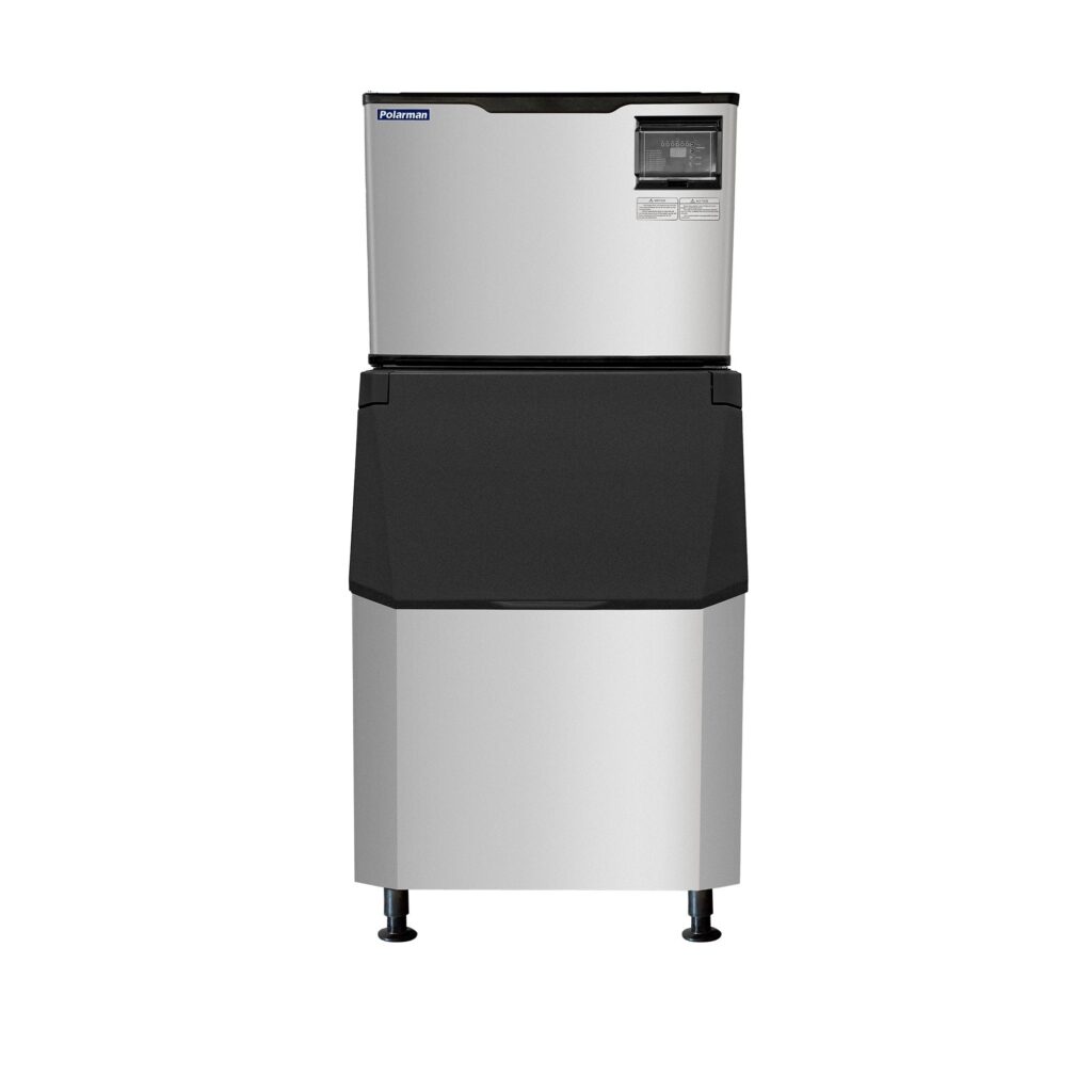 Polarman CM-529 30″ Air-Cooled Cube 500 lb Ice Machine with 375 lb Bin