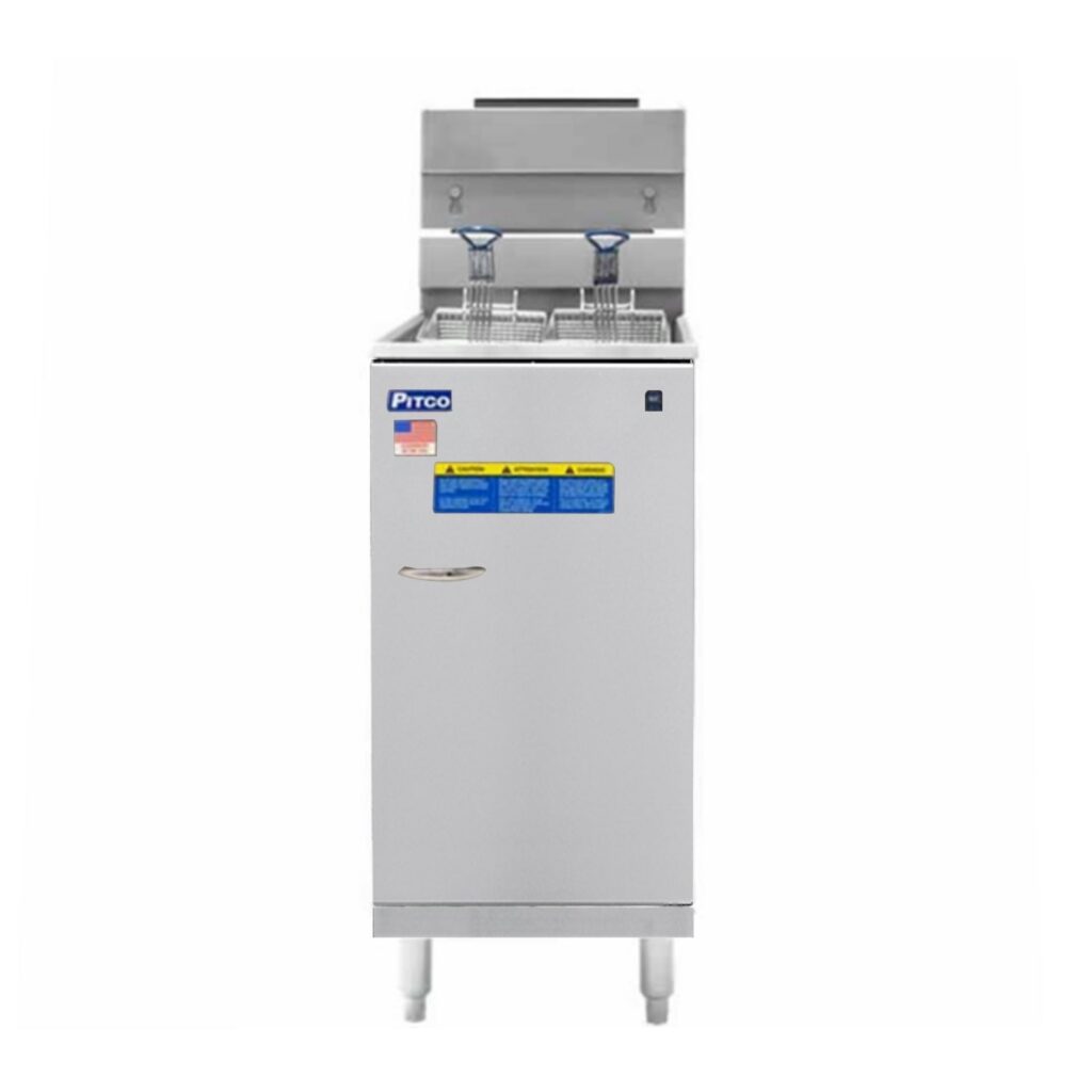 Pitco® 35C+ Natural Gas 35-40 lb. Stainless Steel Floor Fryer