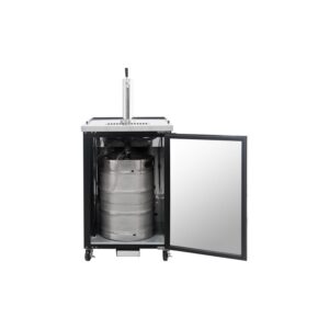 Polarman PLM-BCBD1 24 1/8″ Single Tap Kegerator Beer Dispenser with 2 Solid Doors, 8.1 cu. ft.
