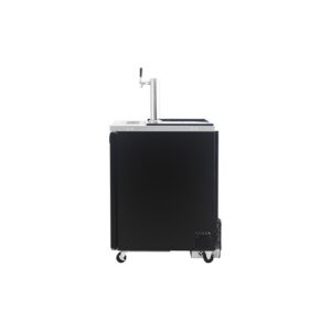 Polarman PLM-BCBD1 24 1/8″ Single Tap Kegerator Beer Dispenser with 2 Solid Doors, 8.1 cu. ft.