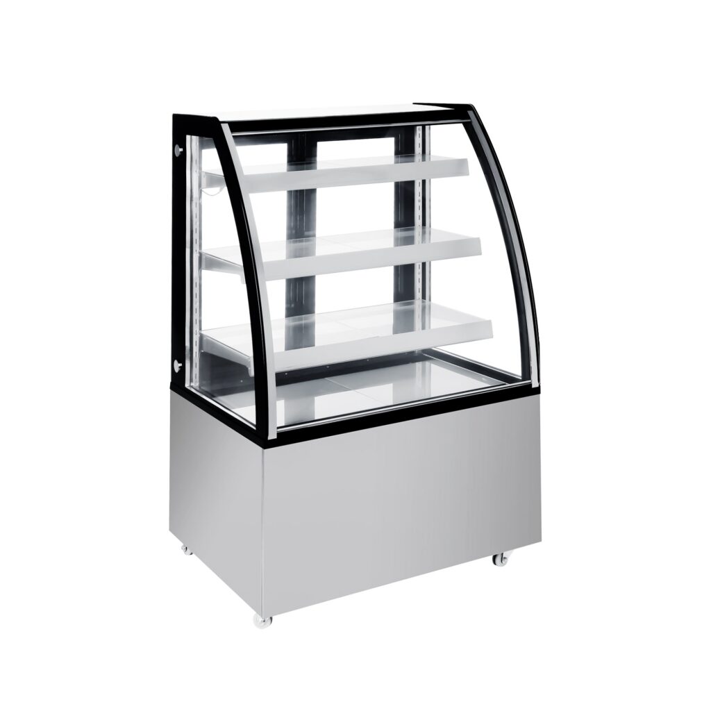 Polarman ARC-271Y 36″ Curved Glass Refrigerated Bakery Display Case with LED Lighting
