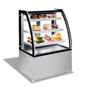 Polarman ARC-271Y 36″ Curved Glass Refrigerated Bakery Display Case with LED Lighting