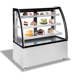 Polarman ARC-371Y 48″ Curved Glass Refrigerated Bakery Display Case with LED Lighting