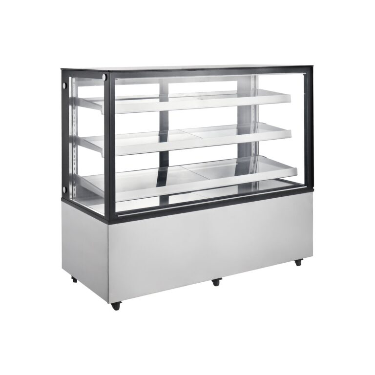 Polarman ARC-471Z 60″ Square Glass Refrigerated Bakery Display Case with LED Lighting