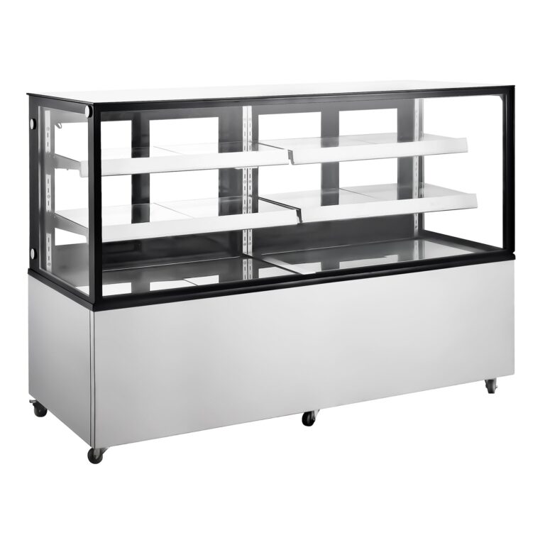 Polarman ARC-570Z 72″ Square Glass Refrigerated Bakery Display Case with LED Lighting