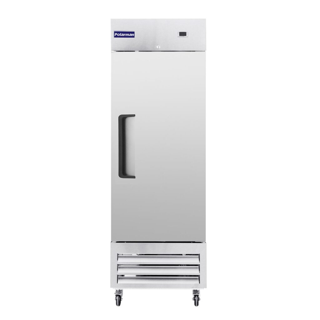 [Clearance] Polarman PLM-27FS 26 3/4″ Reach-In Freezer with Single Solid Door, Bottom Mount, Stainless Steel, 23 cu. ft.