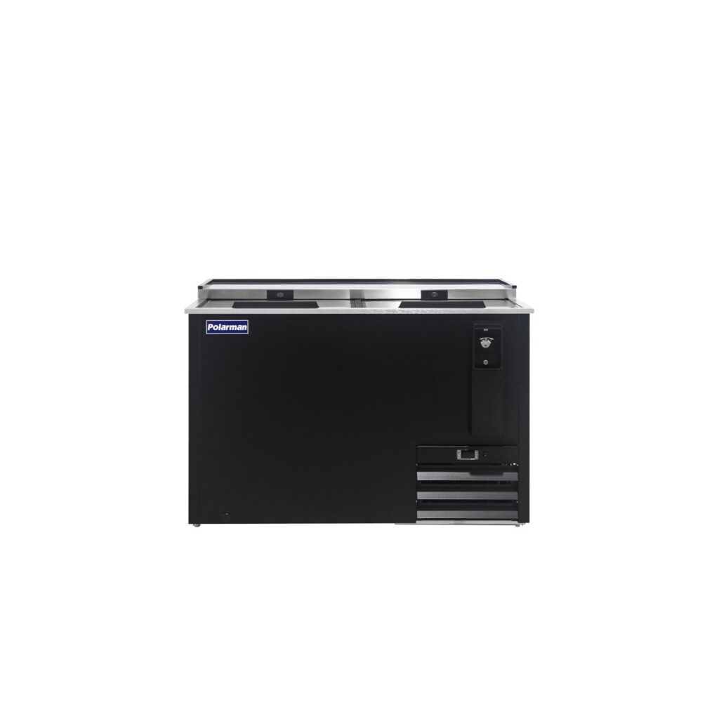 Polarman PLM-B50A 49 7/16″ Black Horizontal Bottle Cooler