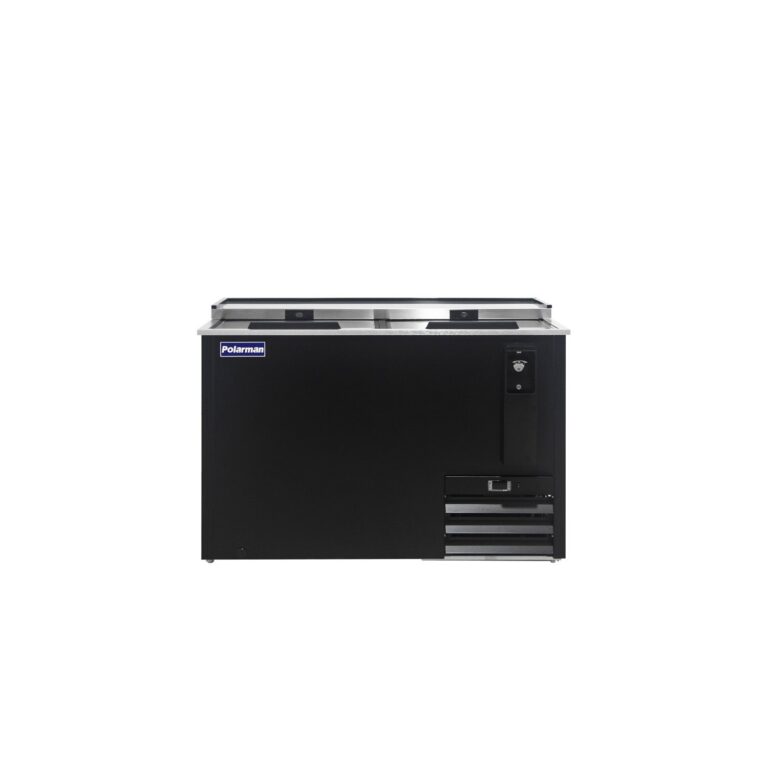 Polarman PLM-B50A 49 7/16″ Black Horizontal Bottle Cooler