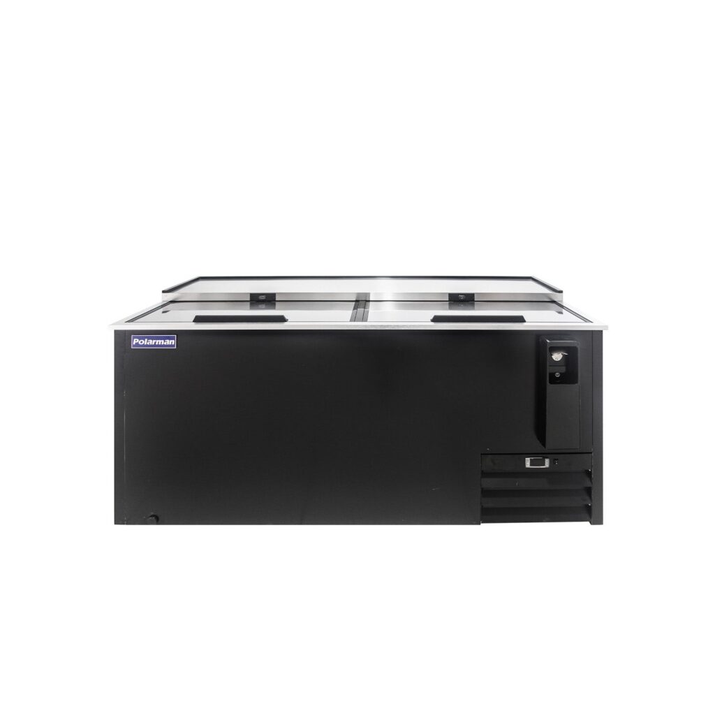 Polarman PLM-B65A 64 5/16″ Black Horizontal Bottle Cooler