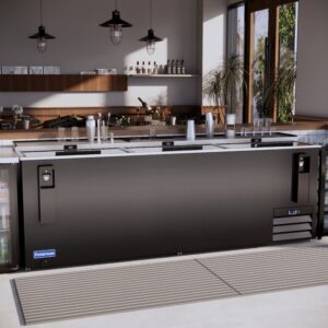 Polarman PLM-B95A 95 5/16″ Black Horizontal Bottle Cooler