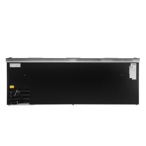 Polarman PLM-B95A 95 5/16″ Black Horizontal Bottle Cooler