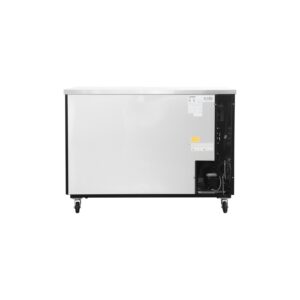 Polarman PLM-BC-2 58 3/4″ Black Solid Door Back Bar Refrigerator with LED Lighting