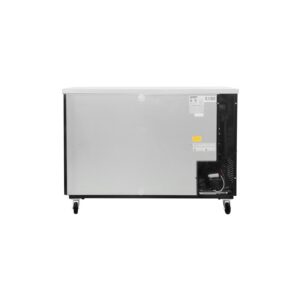 Polarman PLM-BC-2G 58 3/4″ Black Glass Door Back Bar Refrigerator with LED Lighting