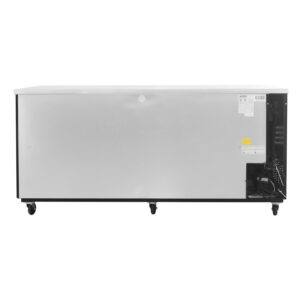 Polarman PLM-BC-4 90 3/8″ Black Solid Door Back Bar Refrigerator with LED Lighting