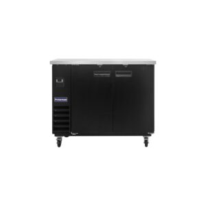 Polarman PLM-BC2-24 49″ Black Solid Door Back Bar Refrigerator with LED Lighting
