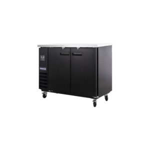 Polarman PLM-BC2-24 49″ Black Solid Door Back Bar Refrigerator with LED Lighting