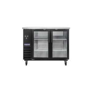 Polarman PLM-BC2-24G 49″ Black Glass Door Back Bar Refrigerator with LED Lighting