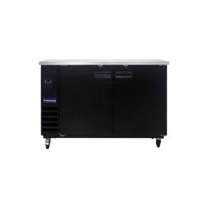 Polarman PLM-BC3-24 61″ Black Solid Door Back Bar Refrigerator with LED Lighting