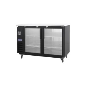 Polarman PLM-BC3-24G 61″ Black Glass Door Back Bar Refrigerator with LED Lighting