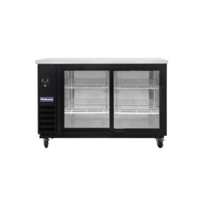 Polarman PLM-BC3-24SD 61″ Black Glass Door Back Bar Refrigerator with LED Lighting