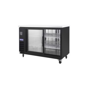 Polarman PLM-BC3-24SD 61″ Black Glass Door Back Bar Refrigerator with LED Lighting