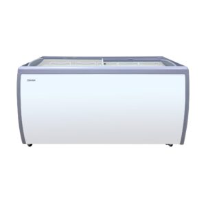 Polarman PLM-S460F 60″ Mobile Ice Cream Display Freezer, Flat Sliding Lid with 5 Baskets, 13.1 cu. ft.