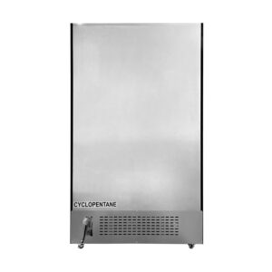 Polarman PLM-SGD44R-S 44 1/2″ Black Refrigerated Double Sliding Glass Door Merchandiser with LED Lighting, 31 cu.ft（SS-P1000WB-B）