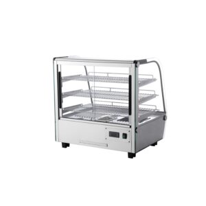 Polarman RTR-120L 27″ 3 Shelf Countertop Heated Display Case with Sliding Doors
