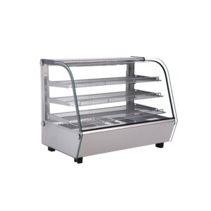 Polarman RTR-160L 34″ 3 Shelf Countertop Heated Display Case with Sliding Doors