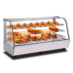 Polarman PLM-W202L 48″  3 Shelf Countertop Heated Display Case with Sliding Doors