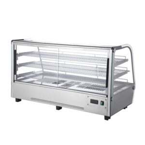 Polarman PLM-W202L 48″  3 Shelf Countertop Heated Display Case with Sliding Doors