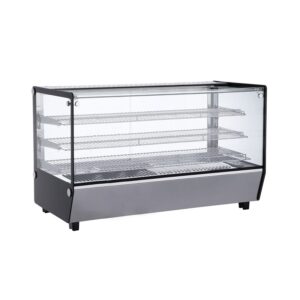 Polarman RTR-202L-5 48″ 3 Shelf Countertop Heated Display Case with Sliding Doors