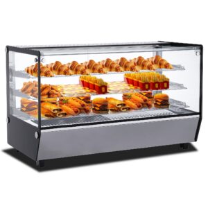 Polarman RTR-202L-5 48″ 3 Shelf Countertop Heated Display Case with Sliding Doors